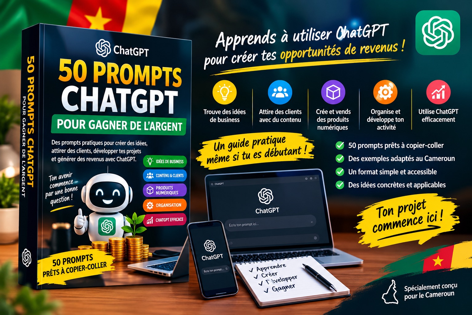 50 prompts ChatGPT pour gagner de l’argent